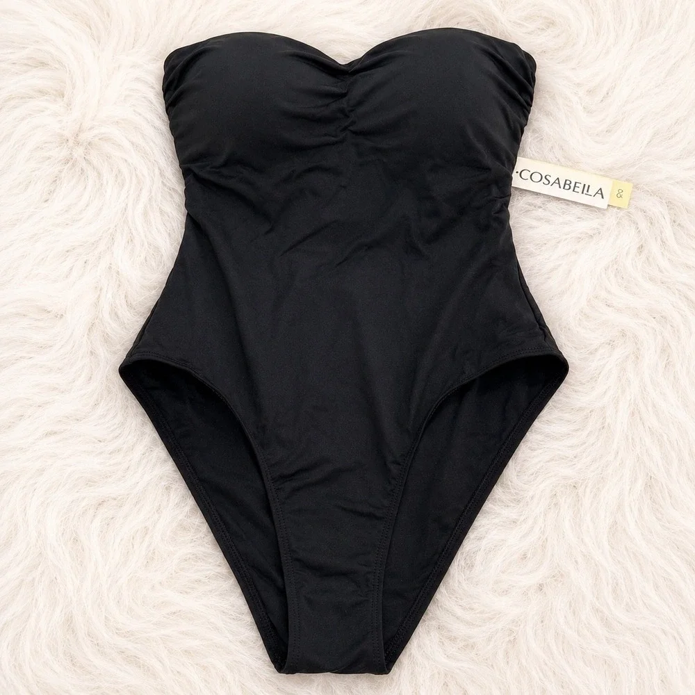 COSABELLA Vita Mar Shaping Bandeau One Piece Swimsuit Black / Size XS - NWT